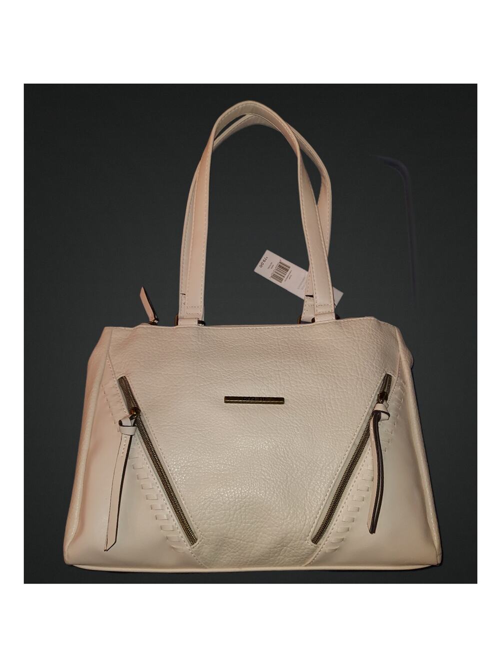 Rosetti Large Satchel Bag with Double Zippered Front Pockets
